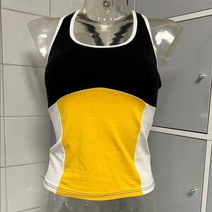 Colorblock Racerback Cheer/Dance Tank Top M NWOT